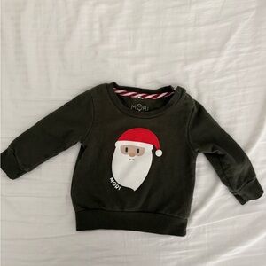 Kids Santa Sweatshirt - Black